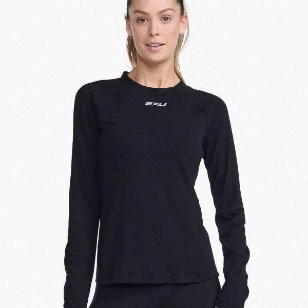 2XU Ignition Base Layer Långärmad Topp|Black/Silver Reflective