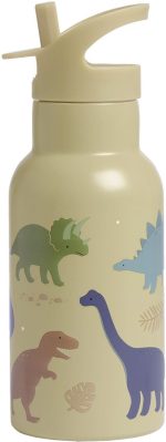 A Little Lovely Company Vattenflaska Dinosaurier 350 ml|Beige