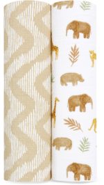 Aden + Anais Esse  Bomullsmuslin Swaddlers 2-Pack|Tanzania