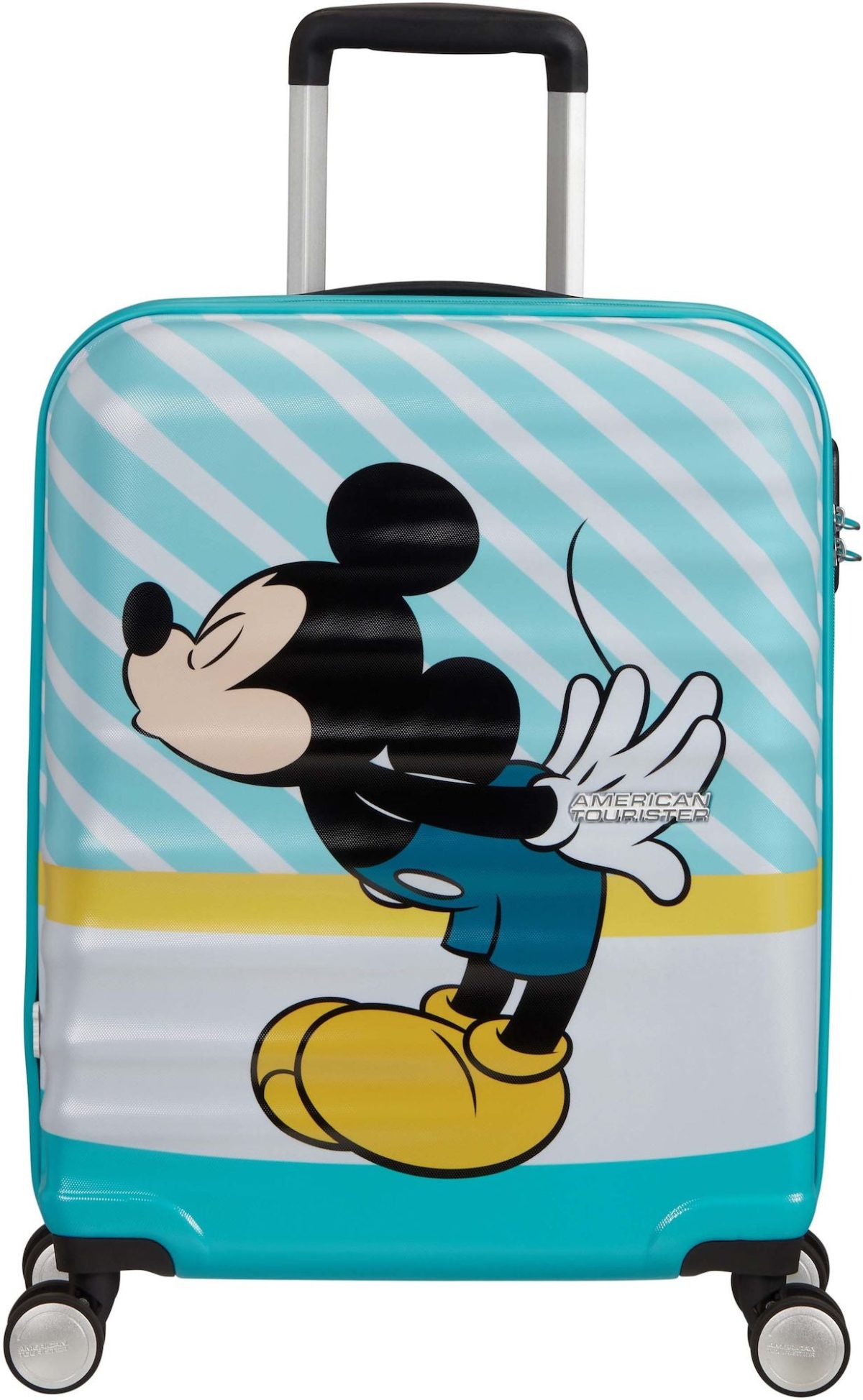 American Tourister Disney Spinner Resväska 36L|Mickey Blue Kiss