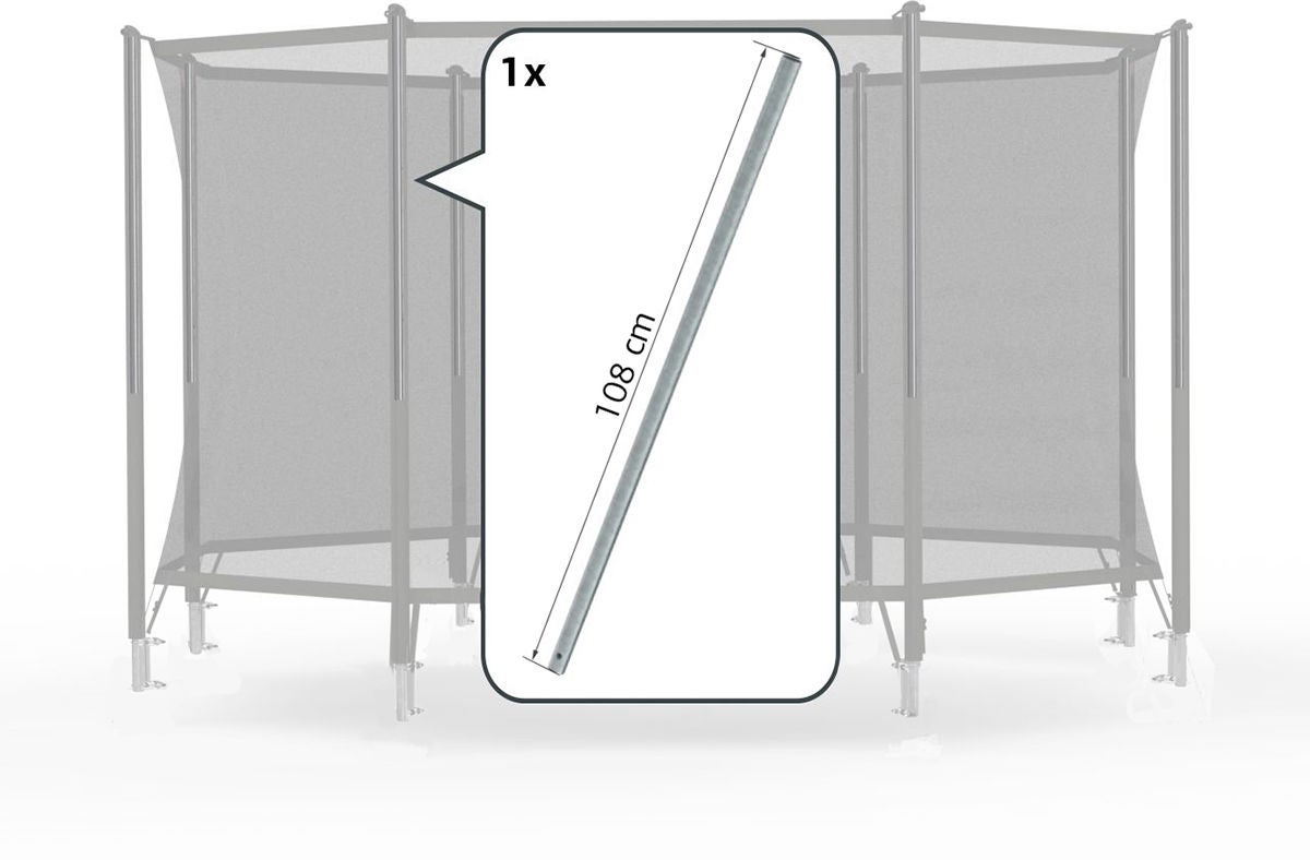 BERG Reservdel Safety Net Comfort Övre Rör 108 Cm