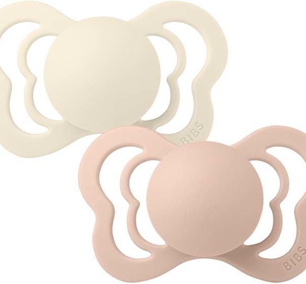 BIBS Couture Napp 2-pack Latex Stl 1 Anatomisk|Ivory/Blush