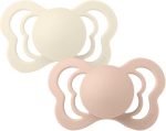 BIBS Couture Napp 2-pack Silikon Stl 2 Anatomisk|Ivory/Blush