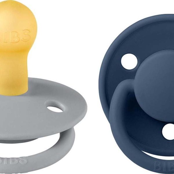BIBS De Lux Napp 2-pack Latex Stl 1 Rund