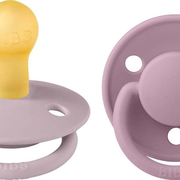 BIBS De Lux Napp 2-pack Latex Stl 1 Rund