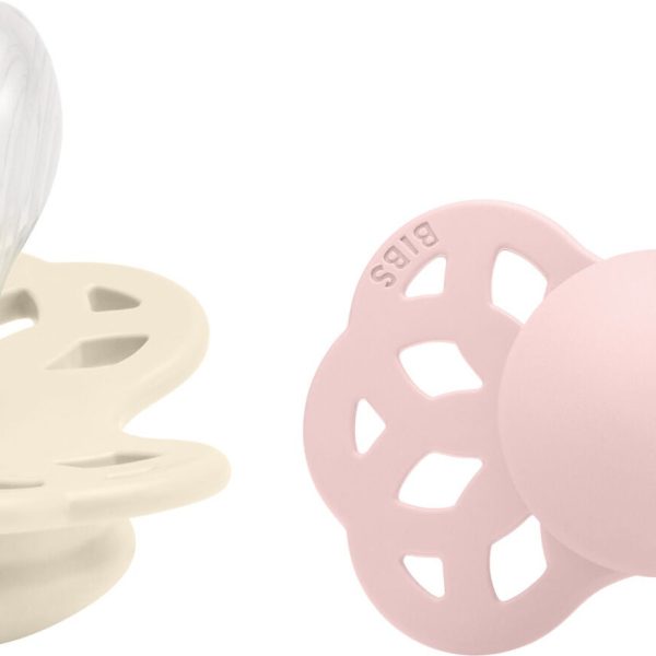 BIBS Infinity Napp 2-pack Stl 2 Anatomical|Ivory/Blossom