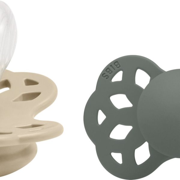 BIBS Infinity Nappar 2-Pack Silikon Stl 2 Anatomisk|Vanilla/Pine