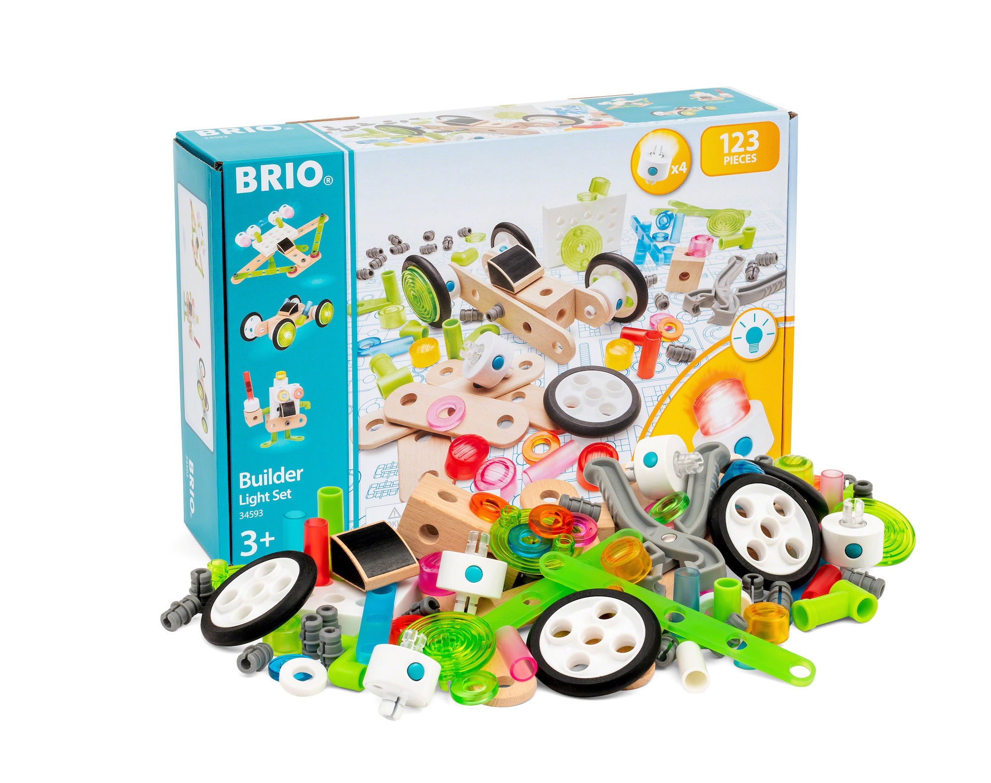 BRIO 34593 Builder Byggsats Med Ljus|