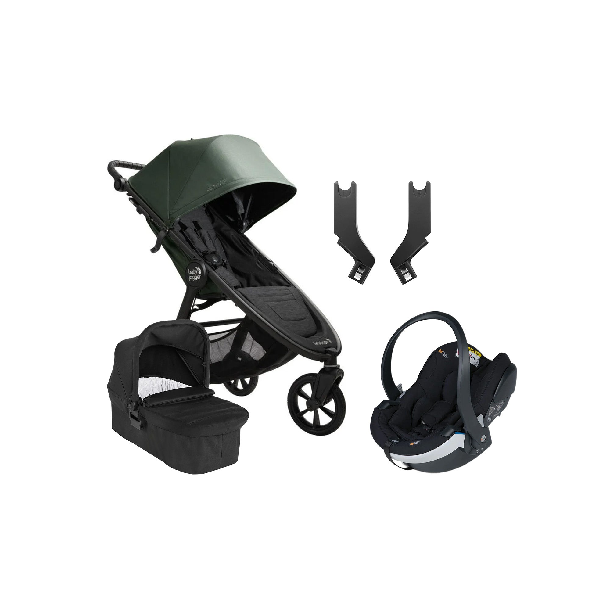 Baby Jogger City Mini GT 2.1 Duovagn inkl. BeSafe iZi Go Modular X2