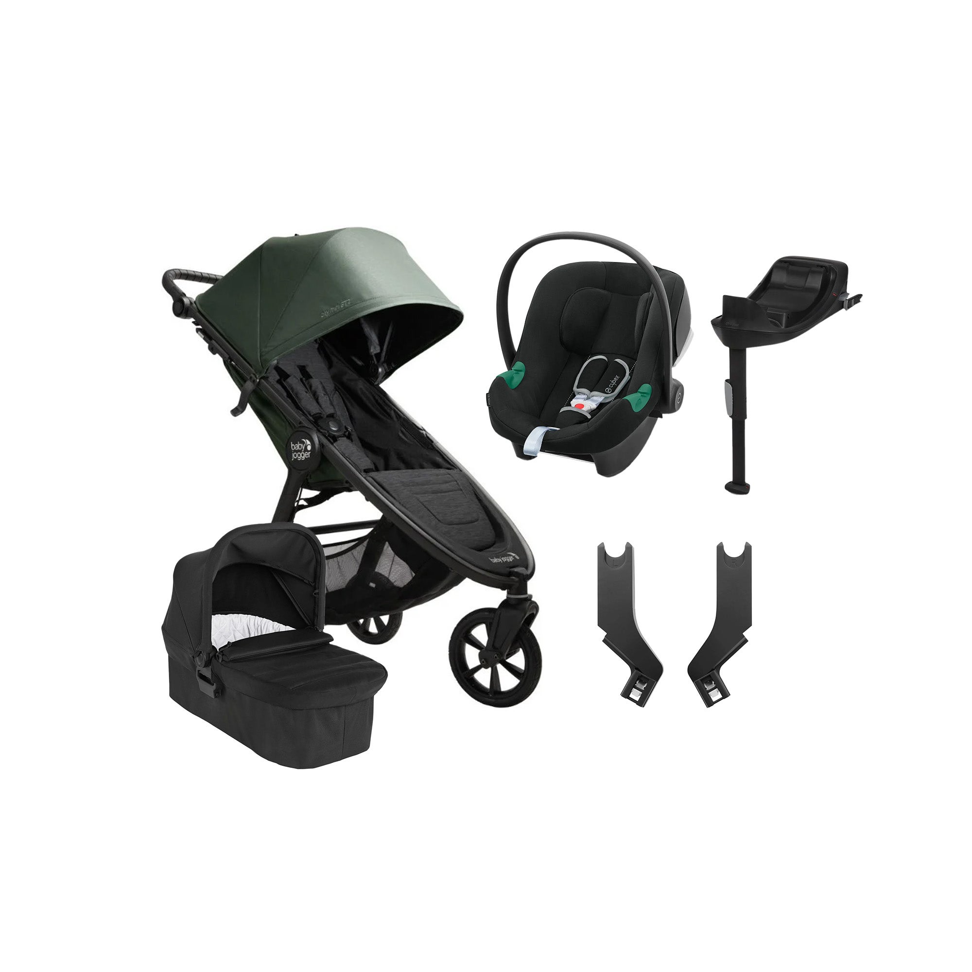 Baby Jogger City Mini GT 2.1 Duovagn inkl. Cybex Aton B2 &  Bas