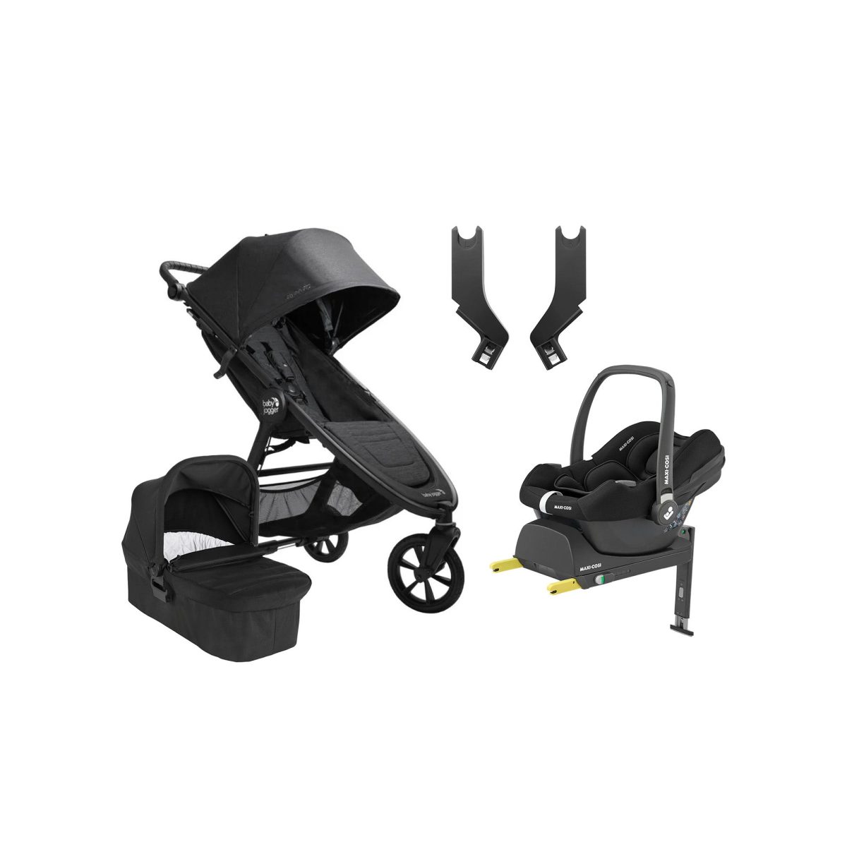 Baby Jogger City Mini GT 2.1 Duovagn inkl. Maxi-Cosi CabrioFix &  Bas