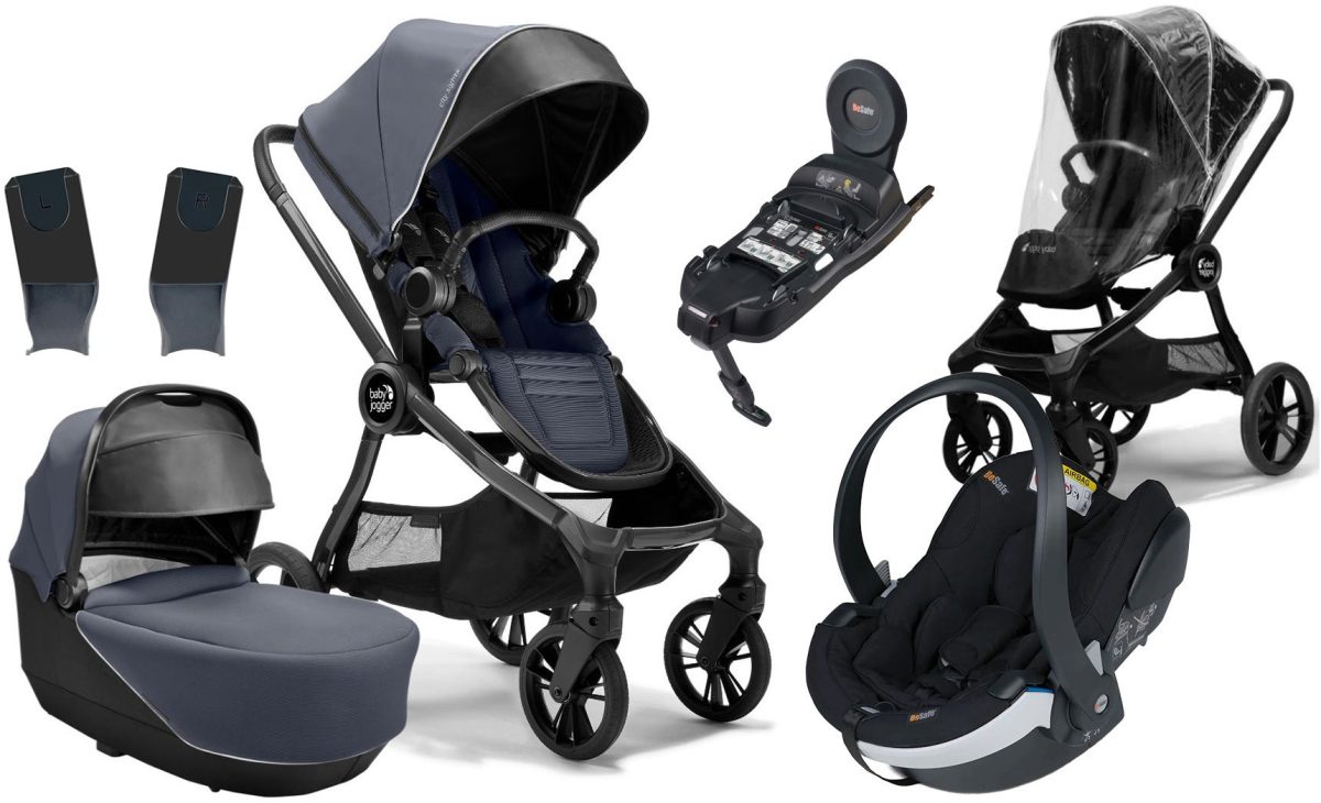 Baby Jogger City Sights Duovagn inkl. BeSafe iZi Go Modular X2 &  Bas