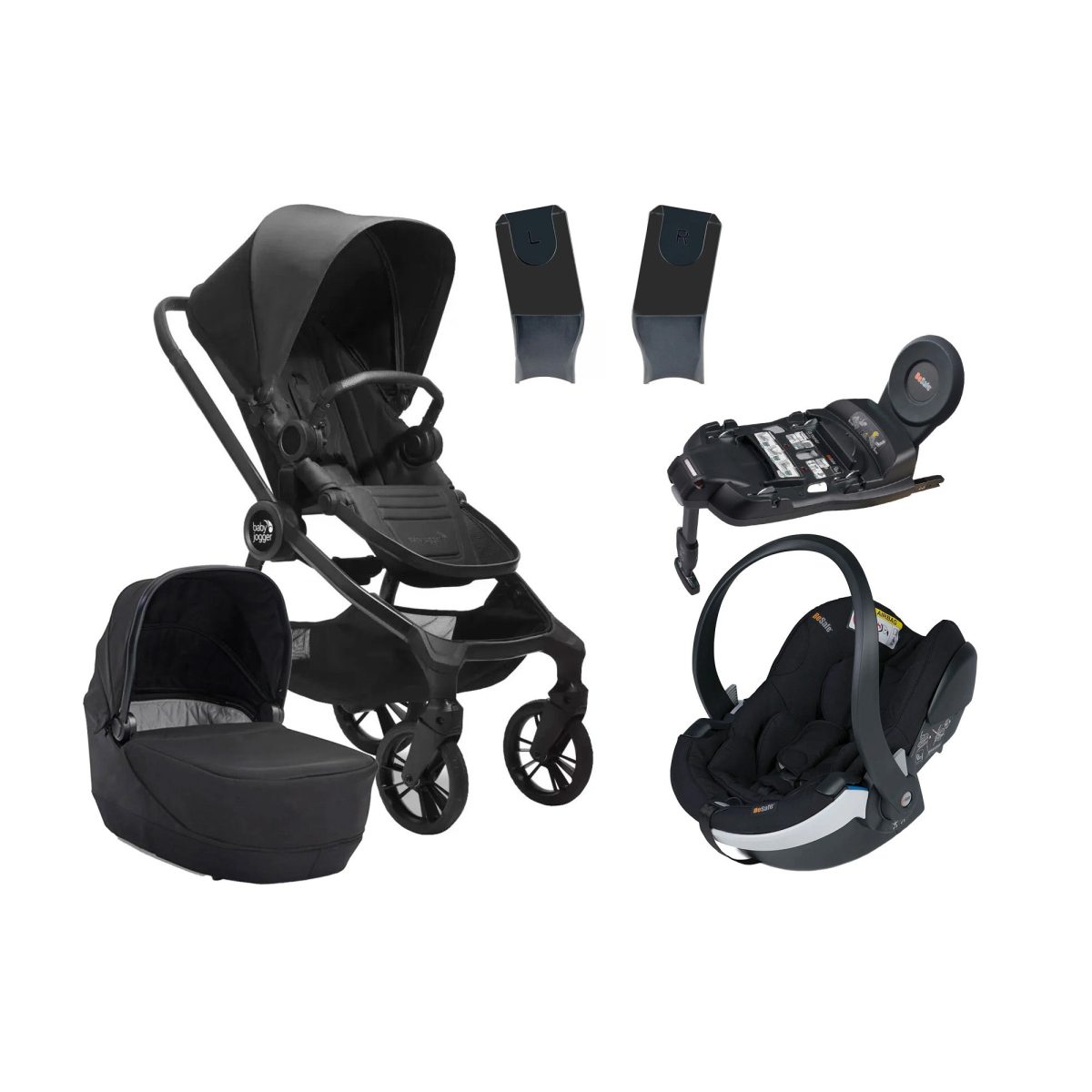 Baby Jogger City Sights Duovagn inkl. BeSafe iZi Go Modular X2 &  Bas