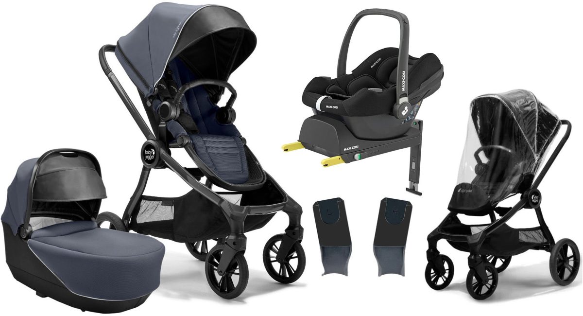 Baby Jogger City Sights Duovagn inkl. Maxi-Cosi CabrioFix i-Size Babyskydd &  Bas