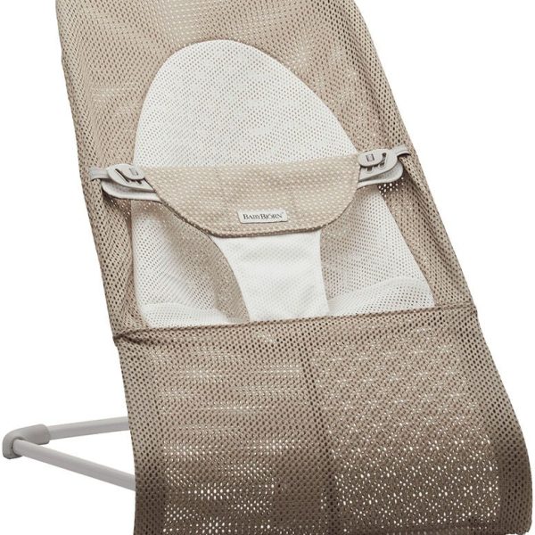 BabyBjörn Balance Soft Babysitter Mesh|Gråbeige/Vit