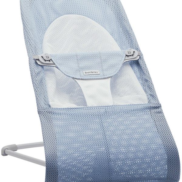 BabyBjörn Balance Soft Babysitter Mesh|Himmelsblå/Vit