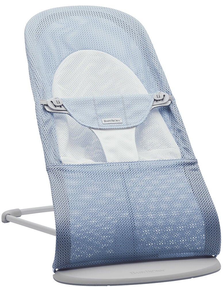 BabyBjörn Balance Soft Babysitter Mesh|Himmelsblå/Vit