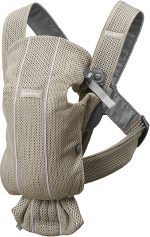 BabyBjörn Mini Bärsele 3D Mesh|Grey Beige