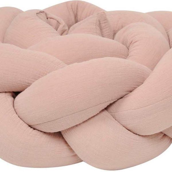 BabyMatex Spjälskydd  Flätad 200 Cm|Rosa