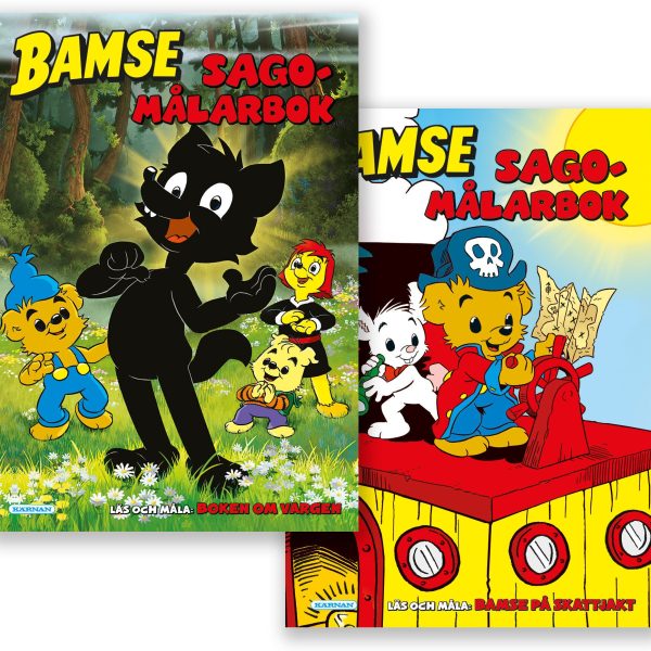 Bamse II Pysselpack Läs och måla