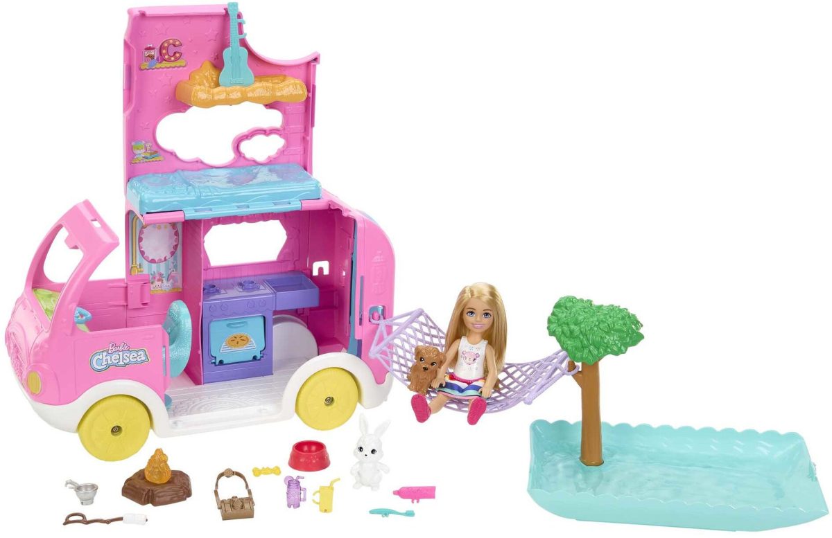 Barbie Chelsea Lekset 2-i-1 Camper med Docka|