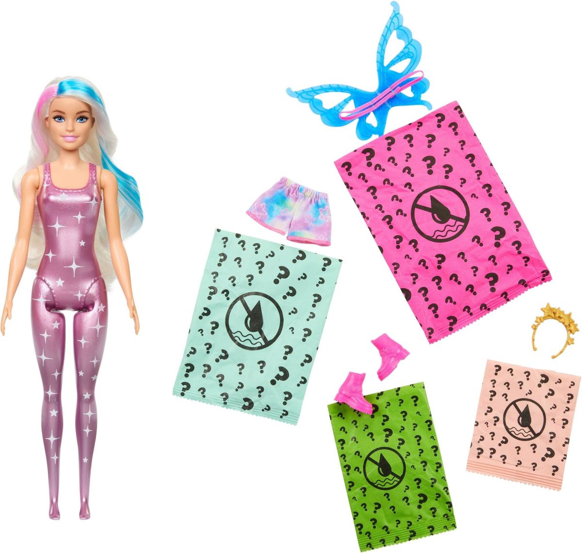 Barbie Color Reveal Rainbow Galaxy Docka Blandad|