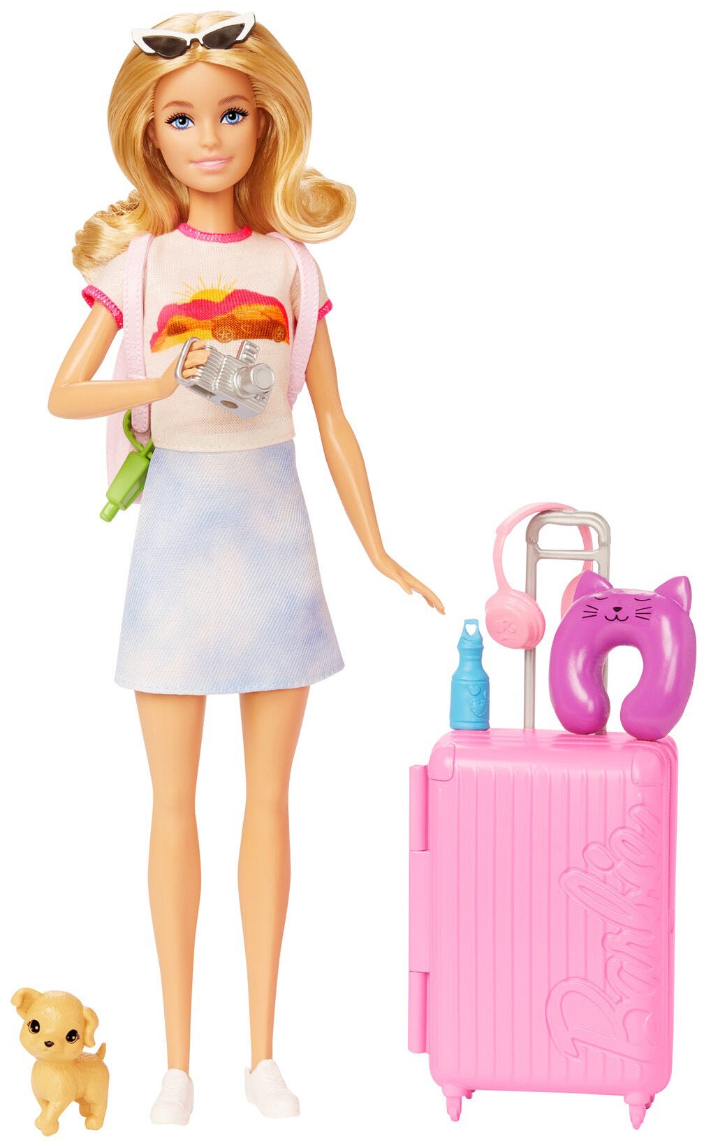 Barbie Docka Malibu Travel med Tillbehör|