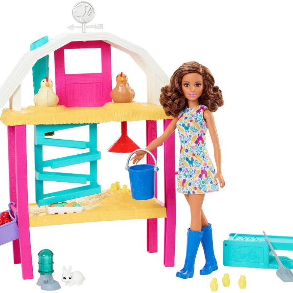 Barbie Lekset med Docka Hatch &  Gather Egg|