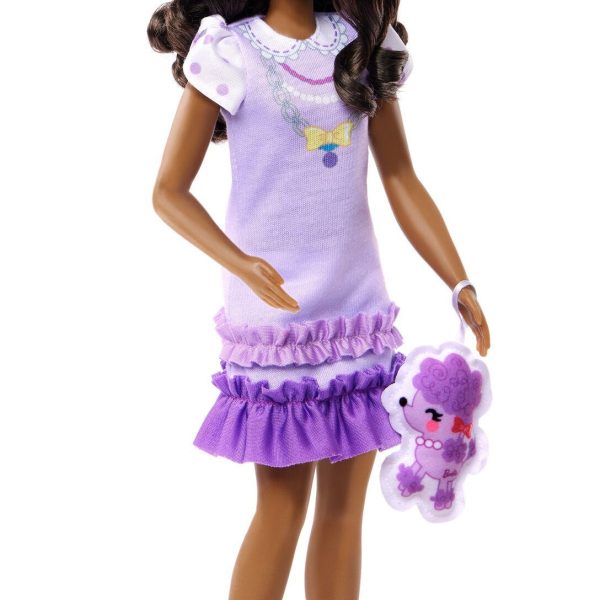Barbie My First Docka Brunt Hår med Pudel|