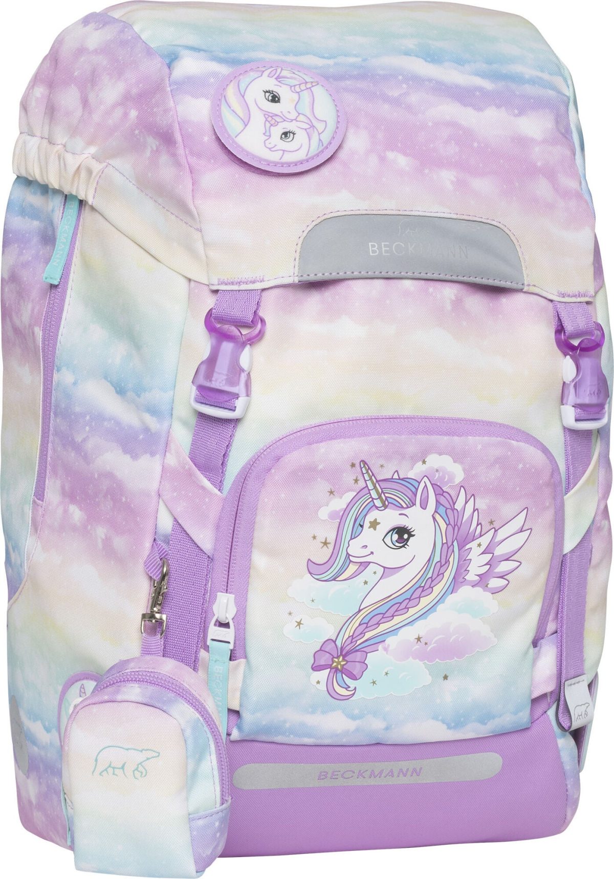 Beckmann Classic Ryggsäck Maxi 28L|Unicorn Princess Ice Blue