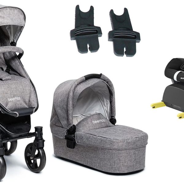 Beemoo Flexi Travel 3 Duovagn Inkl. Maxi-Cosi CabrioFix Babyskydd &  Bas