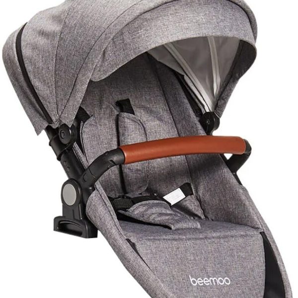 Beemoo Maxi 4 Syskonsits|Grey/Black