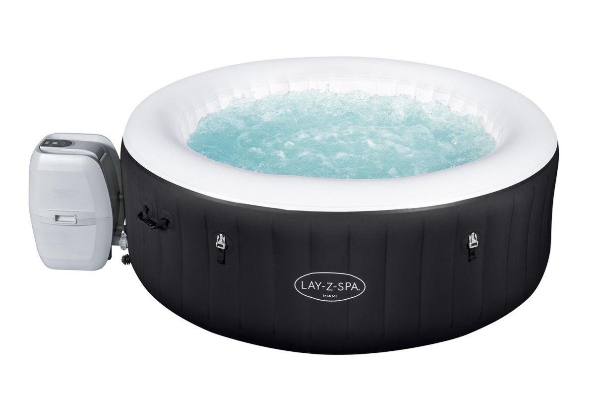 Bestway Lay-Z-Spa Miami AirJet Pool|Black