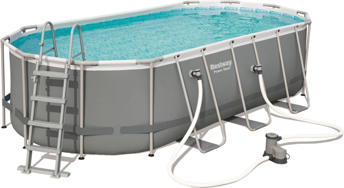 Bestway Power Steel Oval Pool m. Tillbehör 549x274|