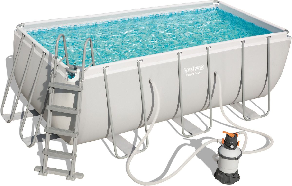 Bestway Power Steel Pool m. Tillbehör 412x201|