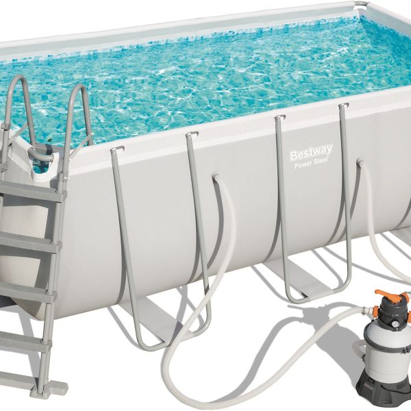 Bestway Power Steel Pool m. Tillbehör 412x201|