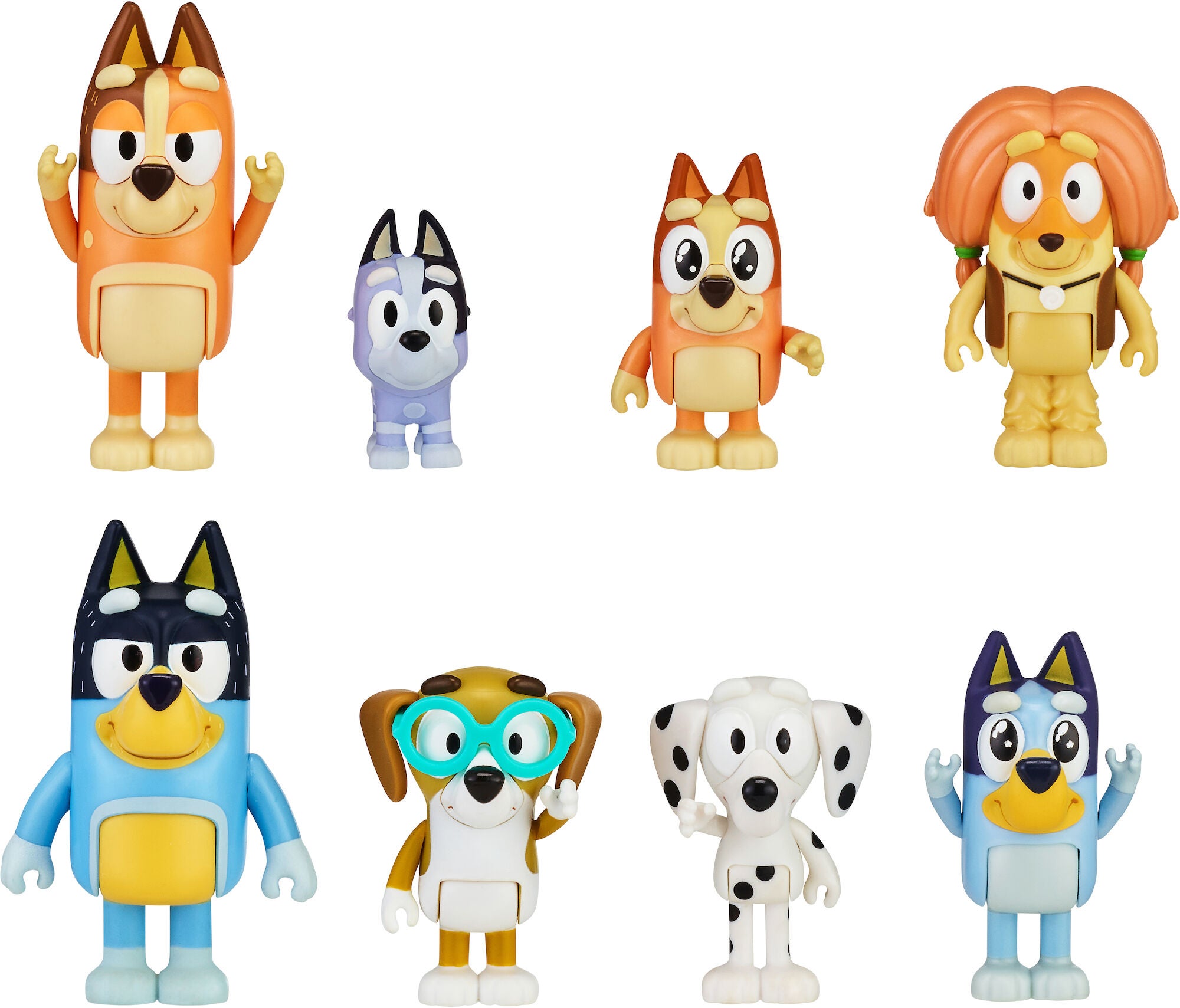 Bluey Figurset Familj &  Vänner 8-Pack|