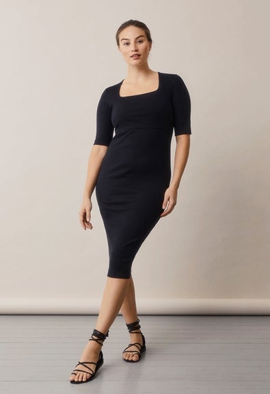 Boob Signe Square Neck Dress|Black S