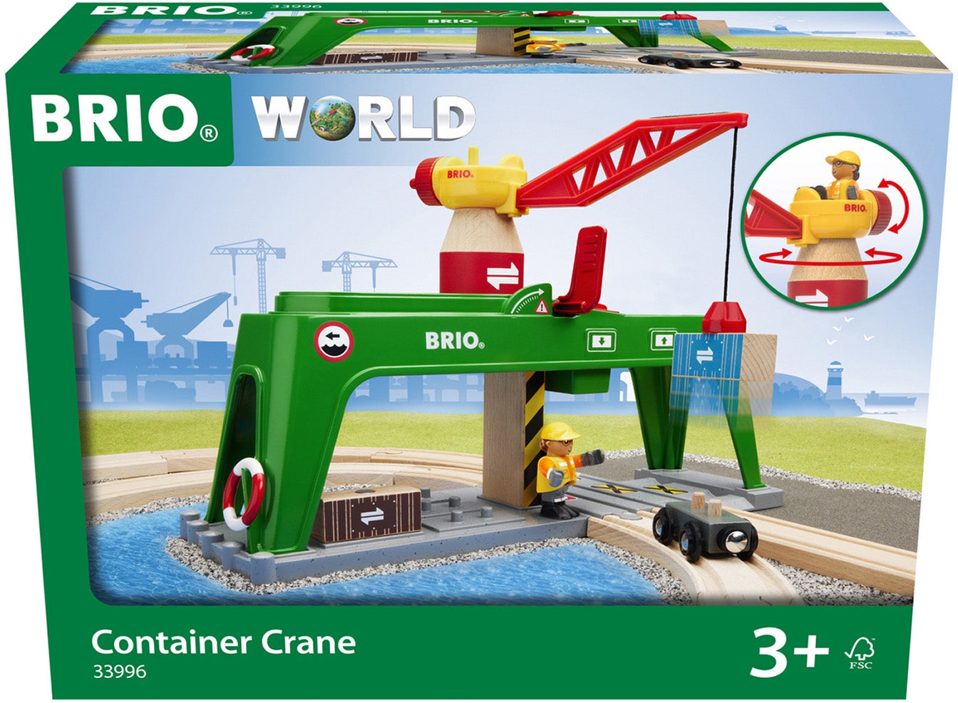 Brio BRIO 33996 Container Kran Tillbehör till tågbana|