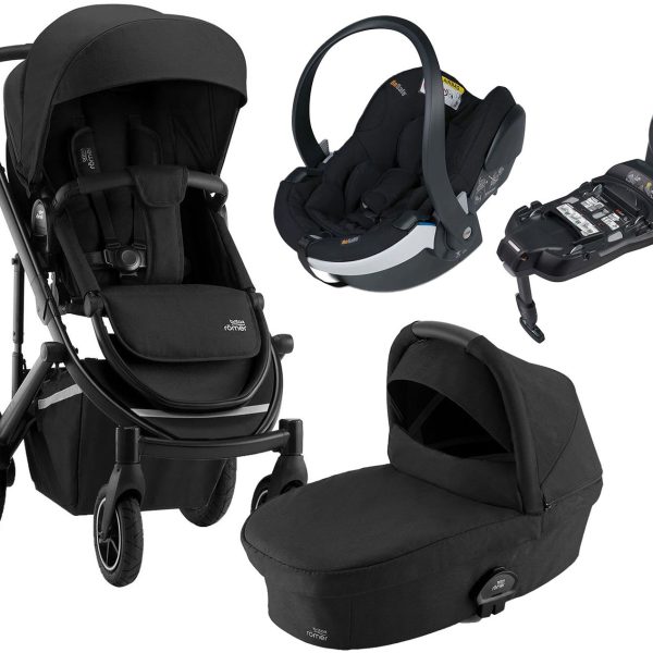 Britax Römer Smile 4 Duovagn inkl. BeSafe iZi Go Modular X2 &  Bas