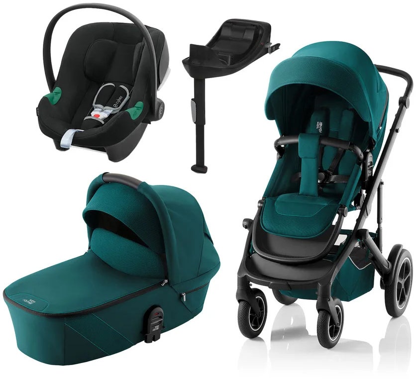 Britax Römer Smile 5Z Duovagn inkl. Cybex Aton B2 &  Bas