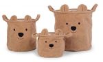 Childhome 3-Pack Teddy Förvaringskorgar|Brun