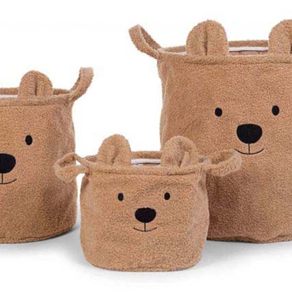 Childhome 3-Pack Teddy Förvaringskorgar|Brun