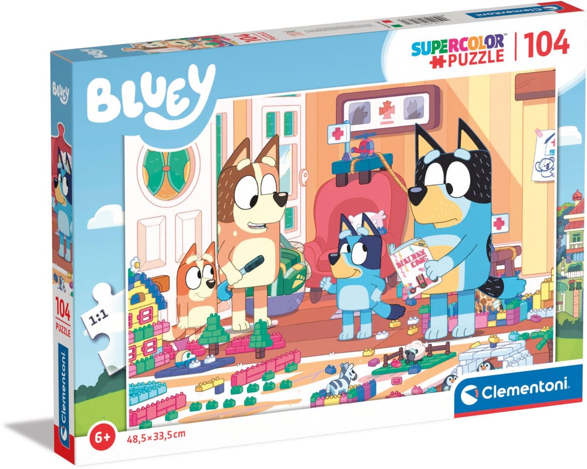 Clementoni Bluey Pussel 104 Bitar|