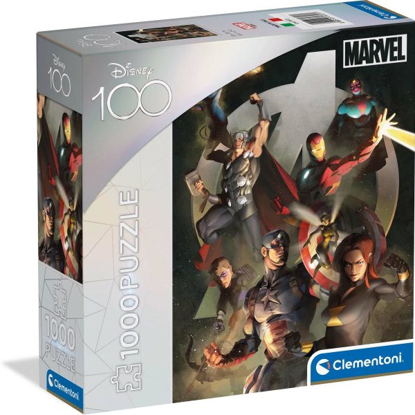 Clementoni Disney 100 Marvel Avengers Pussel 1000 Bitar|