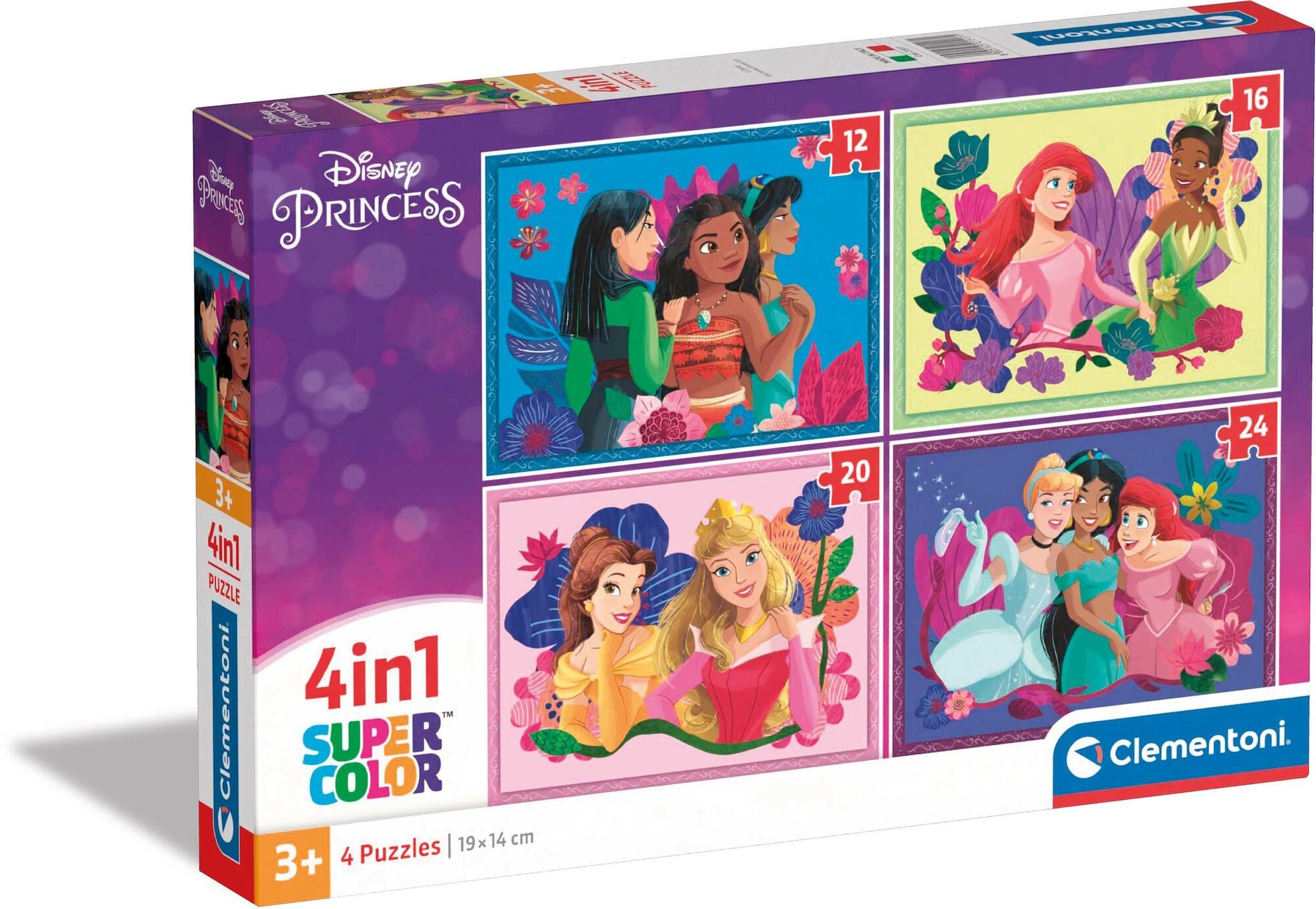 Clementoni Disney Princess Pussel 4-in-1|