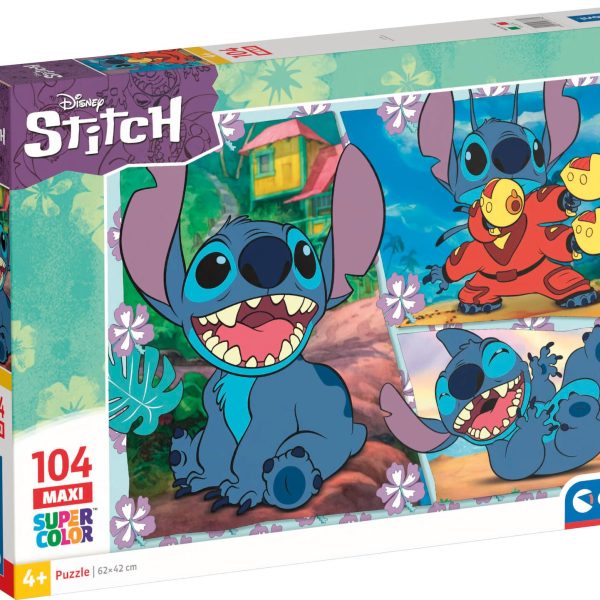 Clementoni Disney Stitch Maxi Pussel 104 Bitar|