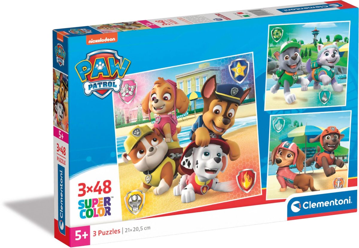 Clementoni Paw Patrol Pussel 3x48 Bitar|