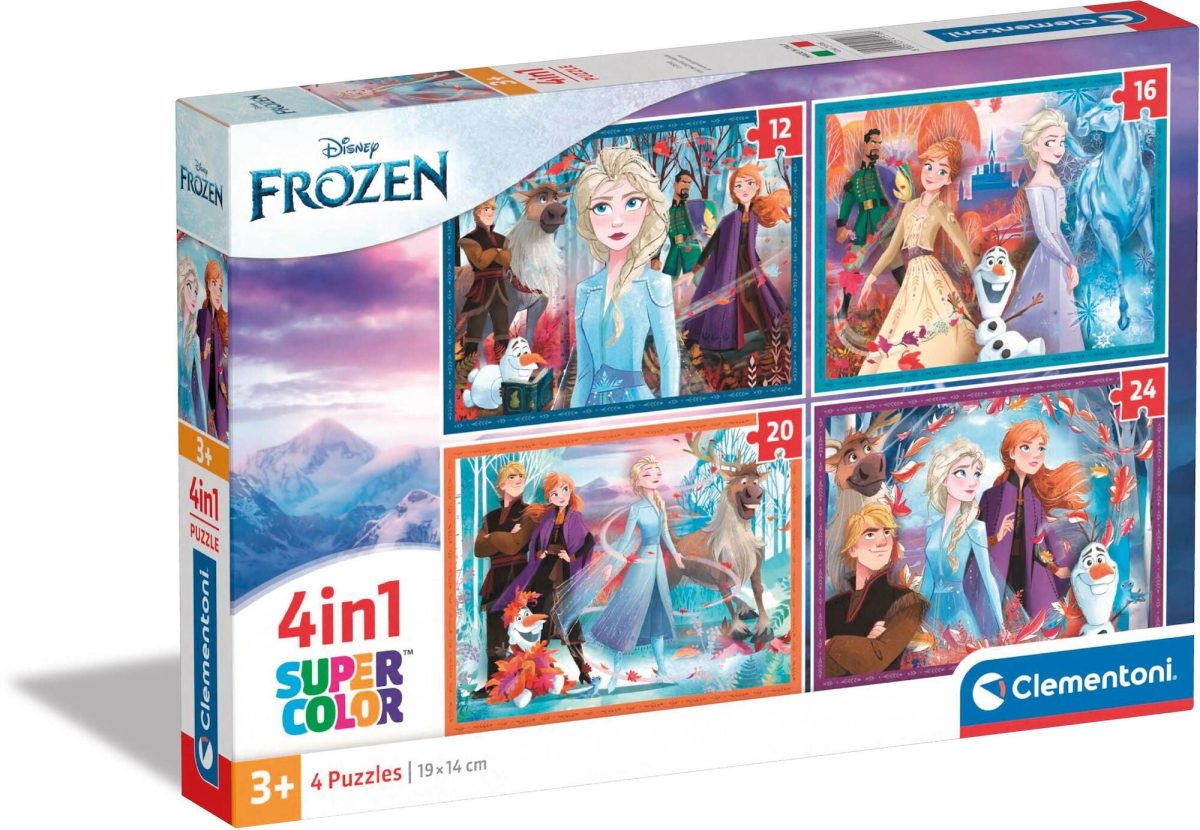 Clementoni Pussel Disney Frozen 4-in-1|