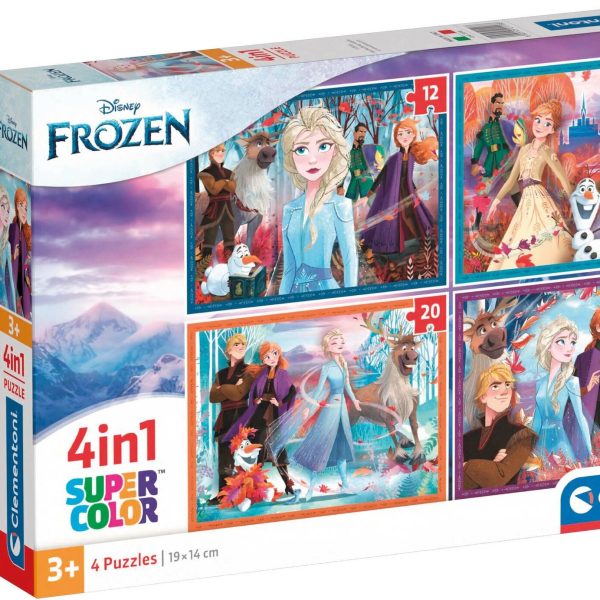 Clementoni Pussel Disney Frozen 4-in-1|